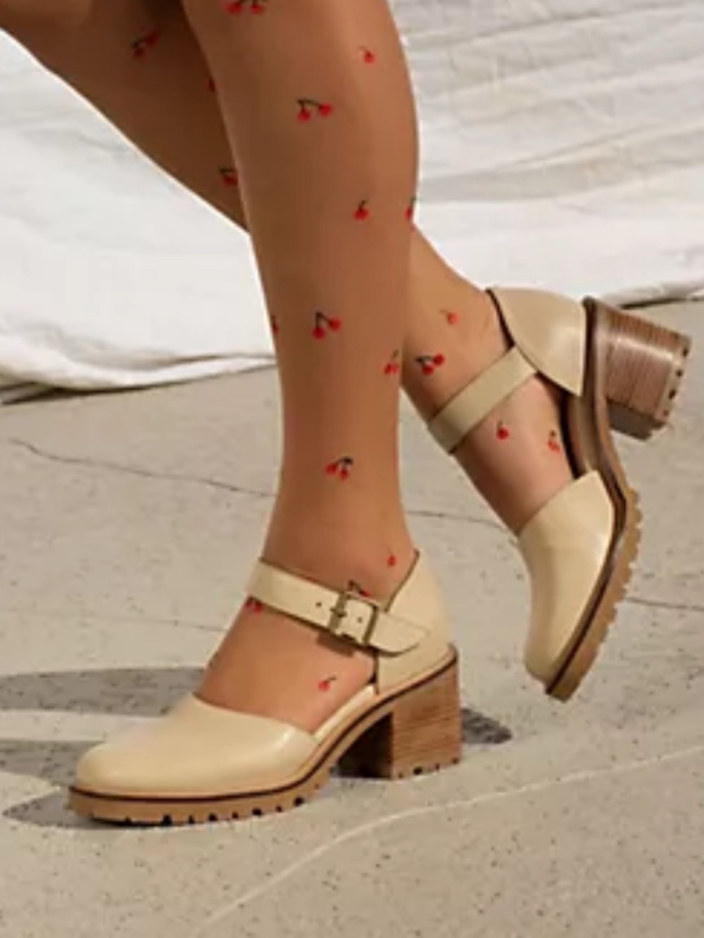 Seychelles Soulmate Mary Jane T-Strap Leather Block Heel Pumps Women’s 7.5